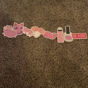 Pink stickers